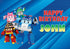 Robo Poli Theme Customized  Backdrop - 6x4 Ft. - image 1 of 6 | Party Supplies India