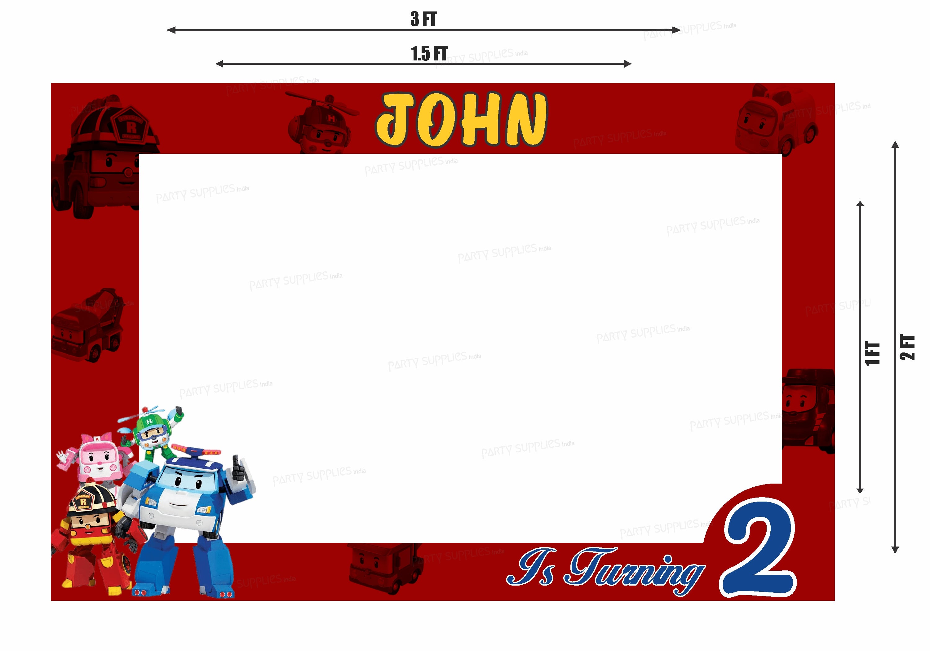 Robo Poli Theme  Customized PhotoBooth