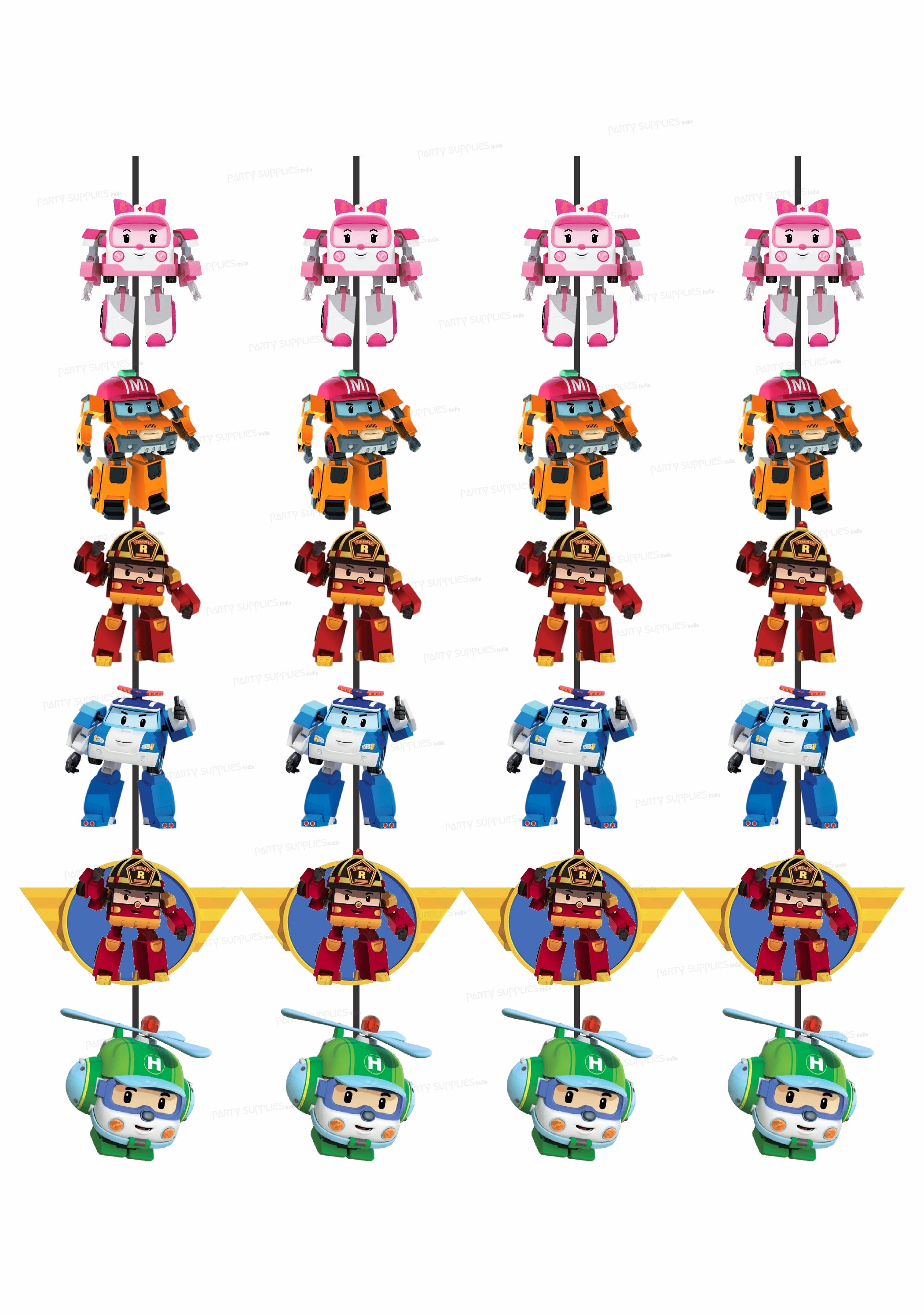 Robo Poli  Theme Customized Dangler