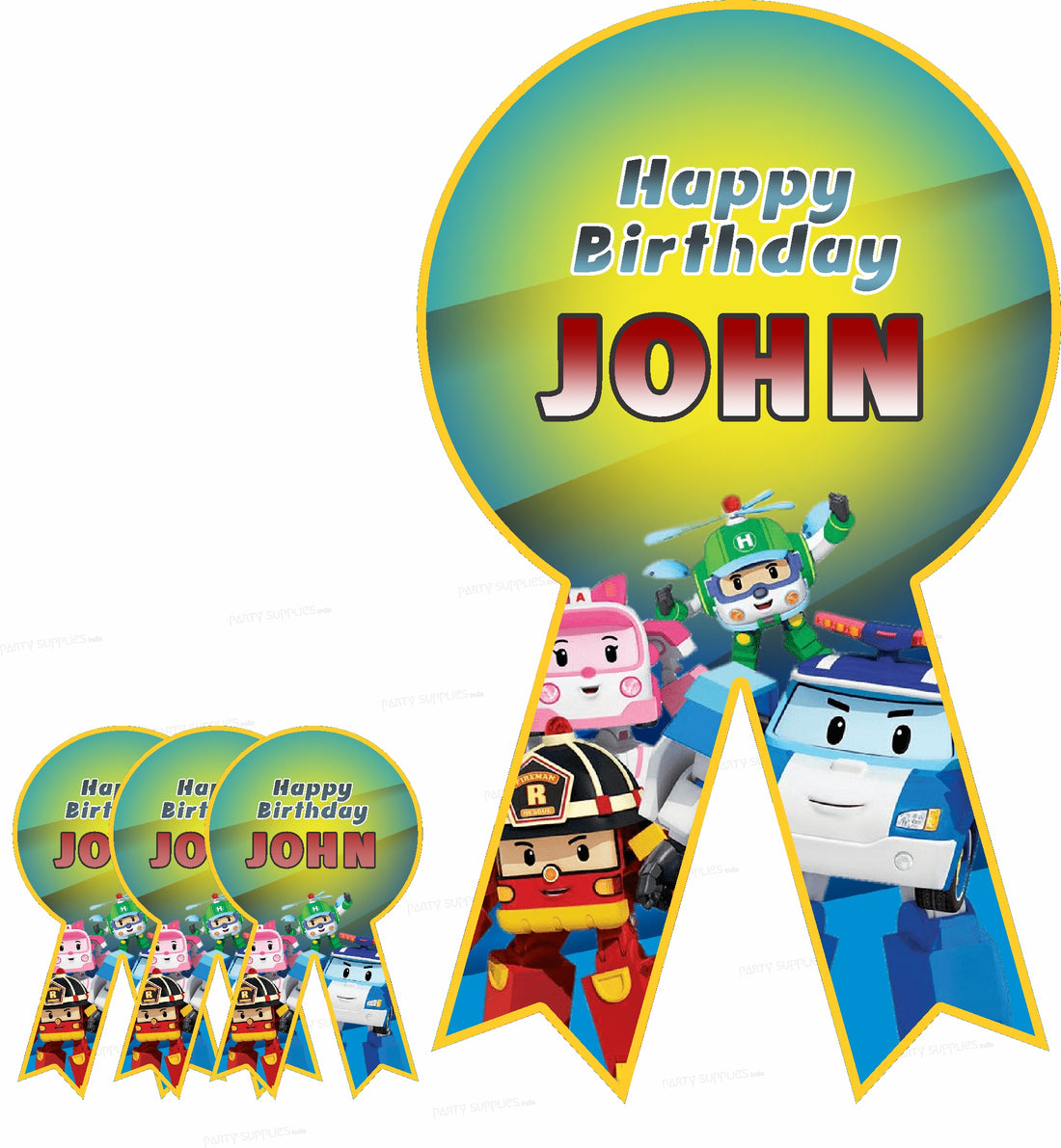 Robo Poli Theme BADGES