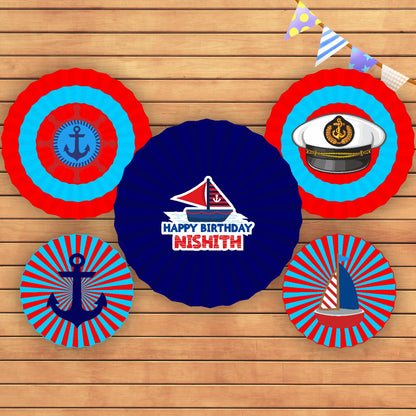 Sailor Theme Paper Fan
