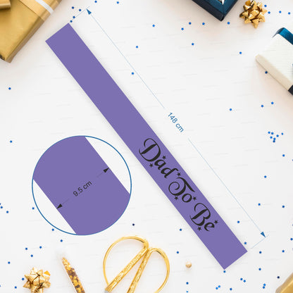 Dad to Be Purple Satin Party Sash