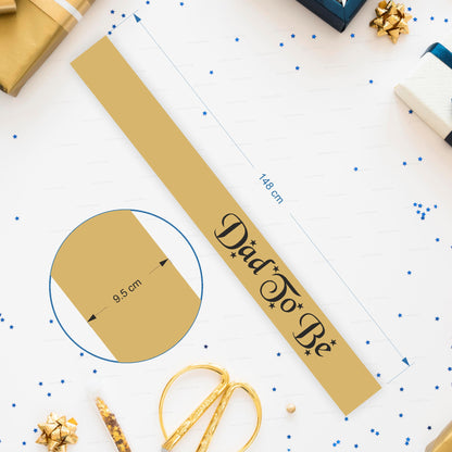 Dad to Be Gold Satin Party Sash