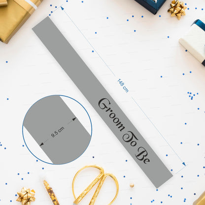 Groom to Be Silver Satin Party Sash