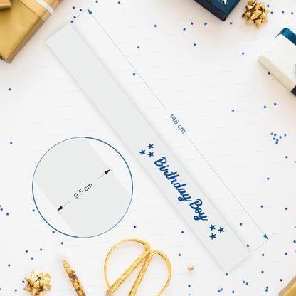 Birthday Boy White Satin Party Sash