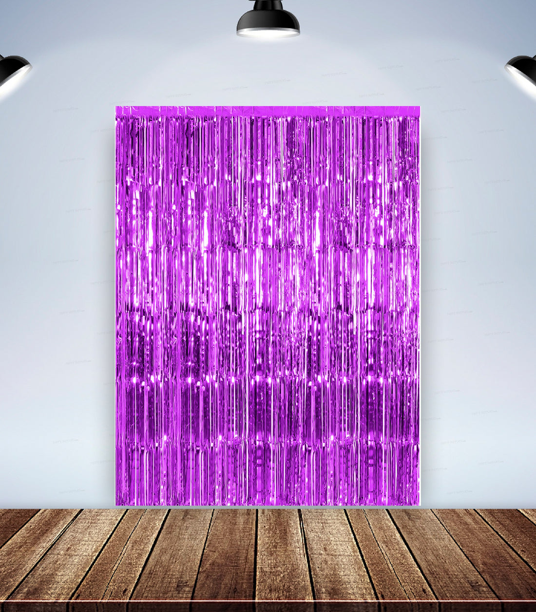 PSI Party Metallic Purple Shimmer Curtain