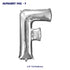 Alphabet F Premium Silver Foil Balloon - image 1 of 4 | Party Supplies India