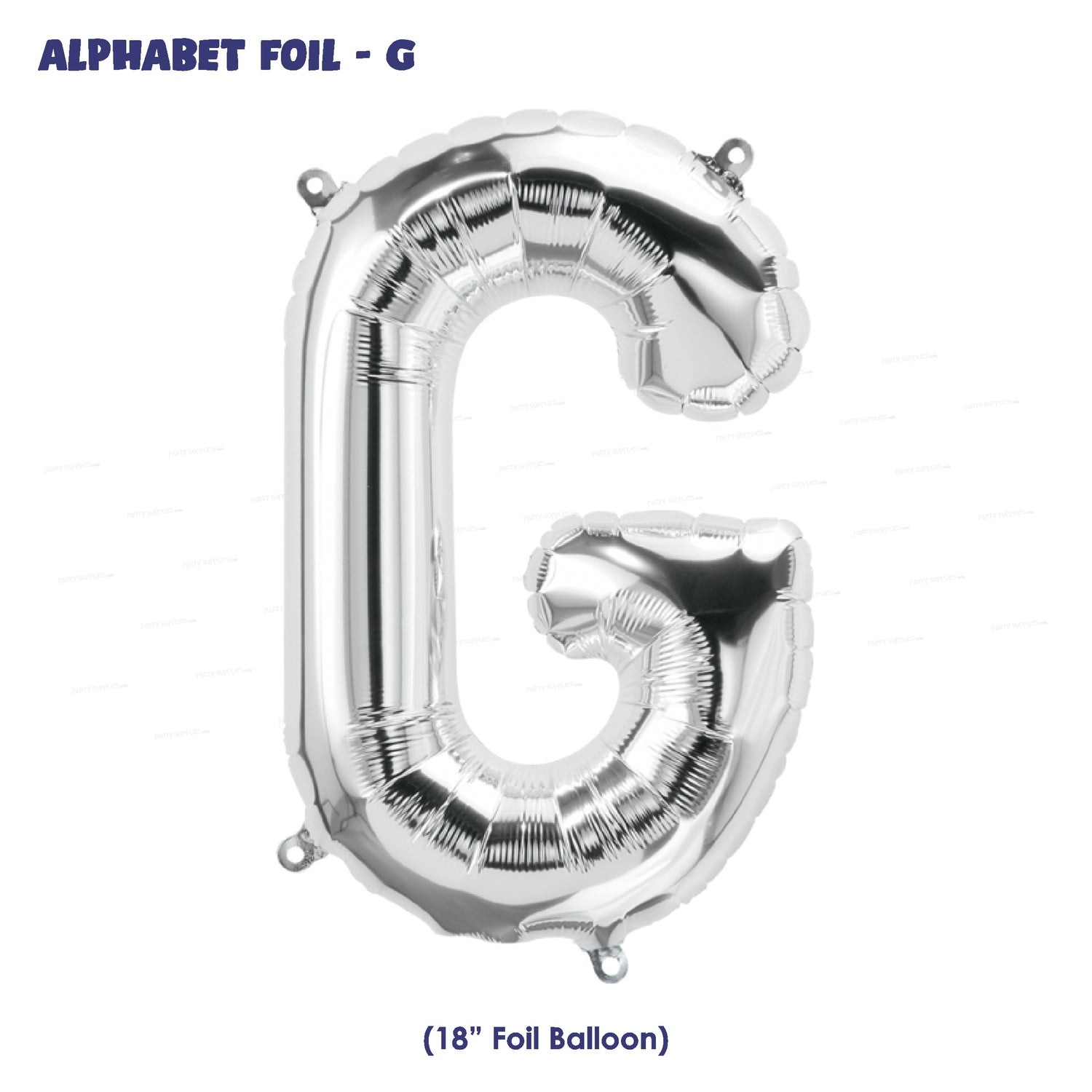 Alphabet G Premium Silver Foil Balloon - image 1 of 4 | Party Supplies India