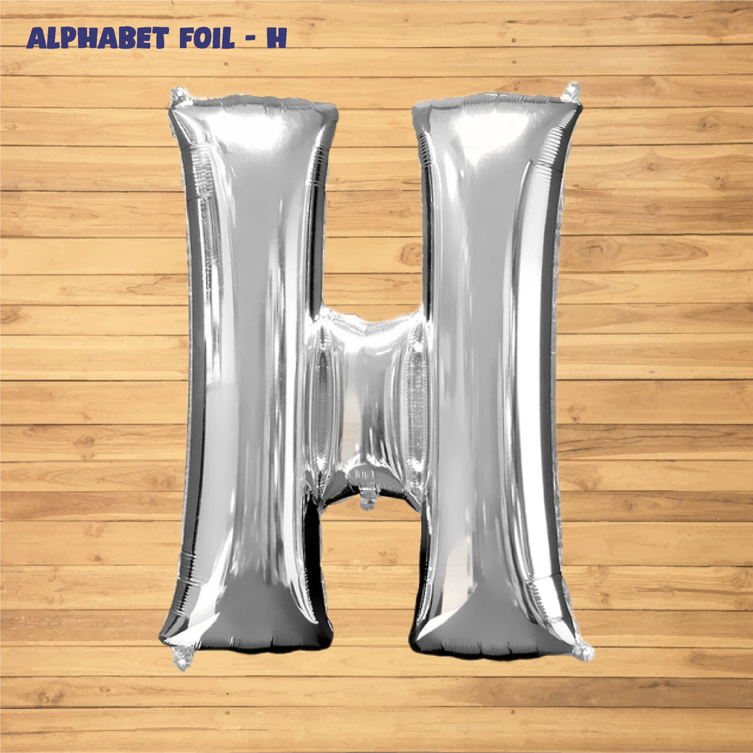 Alphabet H Premium Silver Foil Balloon