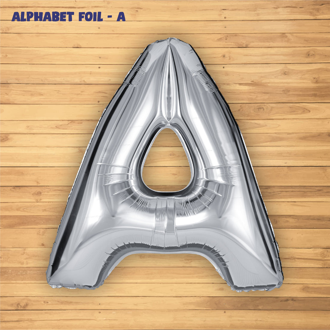 Alphabet A Premium Silver Foil Balloon