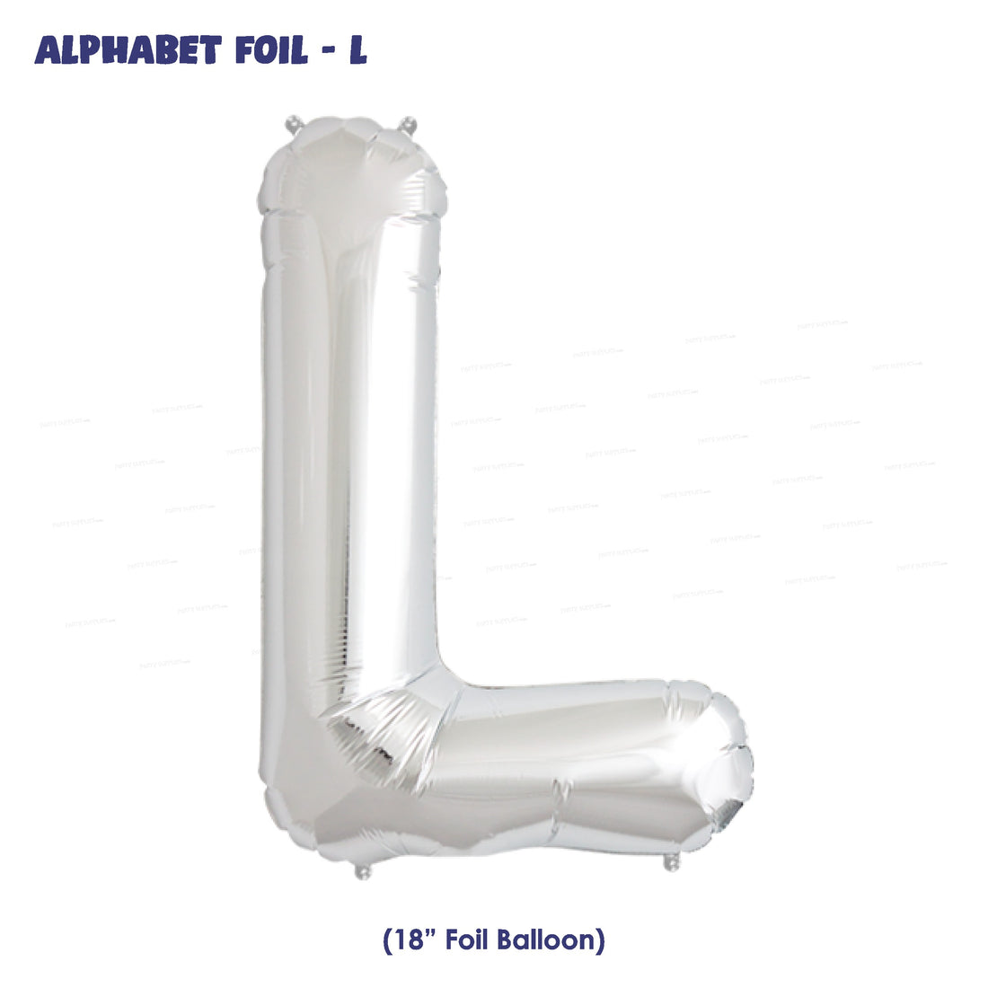 Alphabet L Premium Silver Foil Balloon