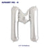 Alphabet M Premium Silver Foil Balloon - image 1 of 4 | Party Supplies India