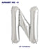 Alphabet N Premium Silver Foil Balloon - image 1 of 4 | Party Supplies India