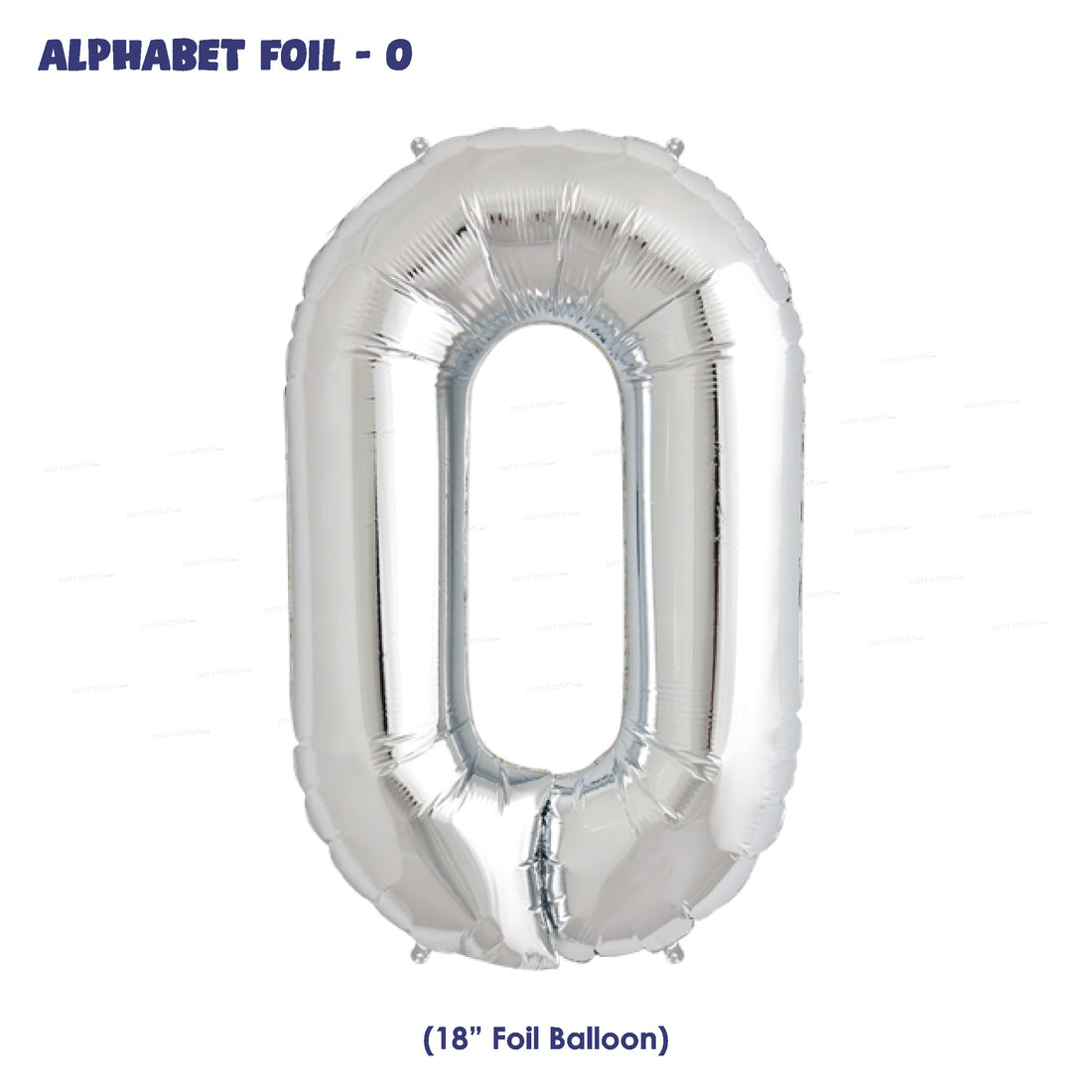 Alphabet O Premium Silver Foil Balloon - image 1 of 4 | Party Supplies India