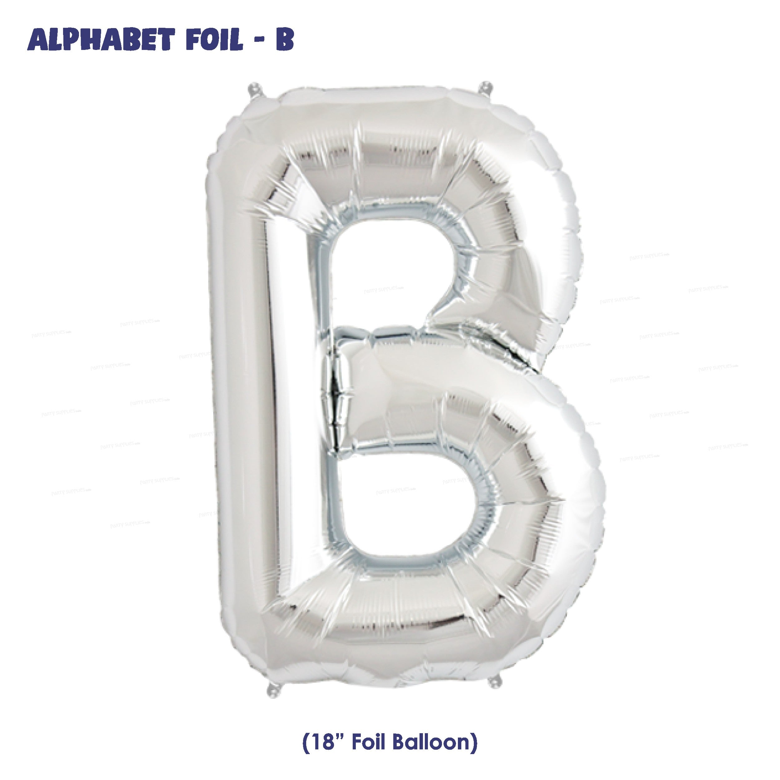 Alphabet B Premium Silver Foil Balloon