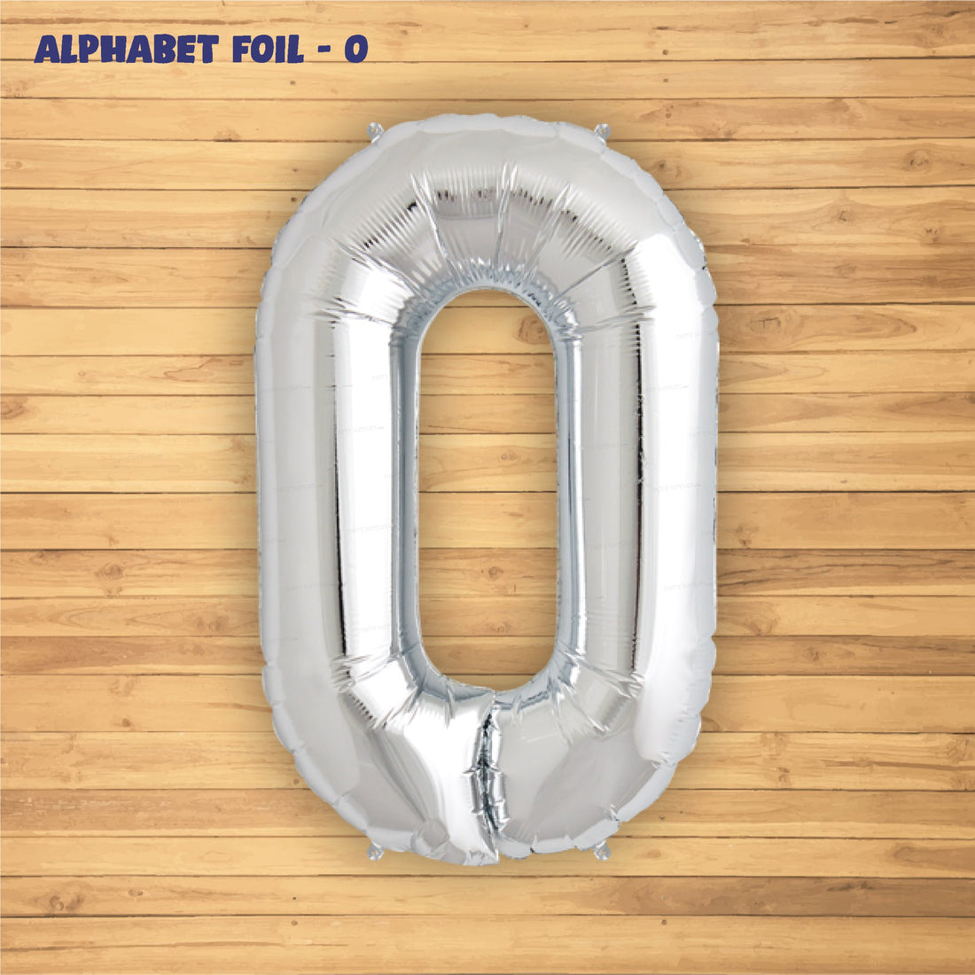 Alphabet O Premium Silver Foil Balloon - image 2 of 4 | Party Supplies India