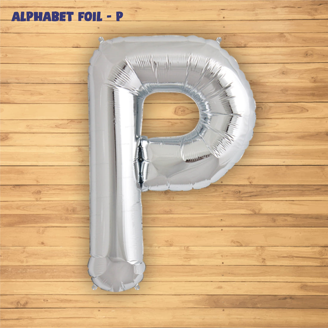 Alphabet P Premium Silver Foil Balloon - image 2 of 4 | Party Supplies India