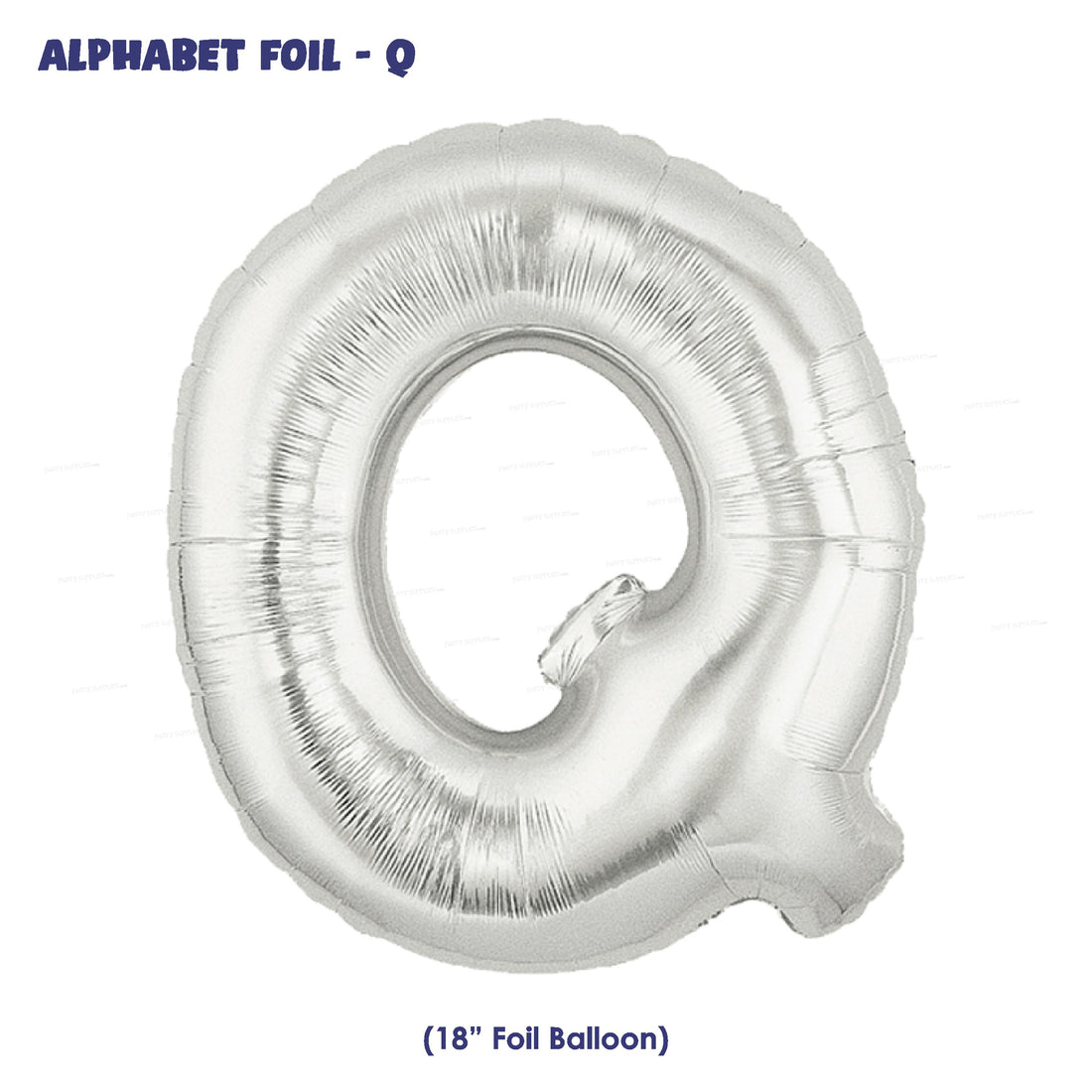 Alphabet Q Premium Silver Foil Balloon - image 1 of 4 | Party Supplies India