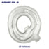 Alphabet Q Premium Silver Foil Balloon - image 1 of 4 | Party Supplies India