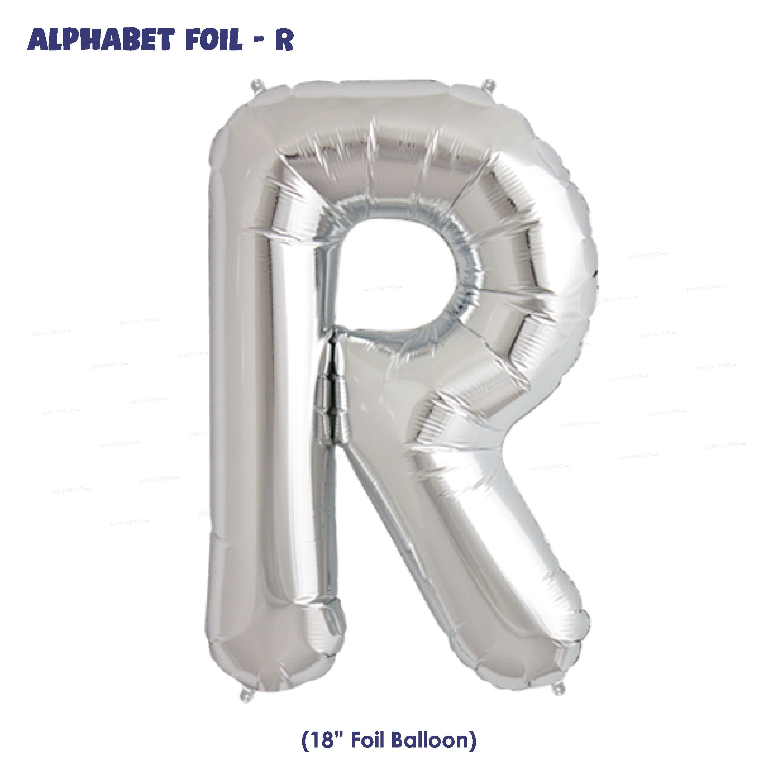 Alphabet R Premium Silver Foil Balloon | Birthday Party Supplies ...