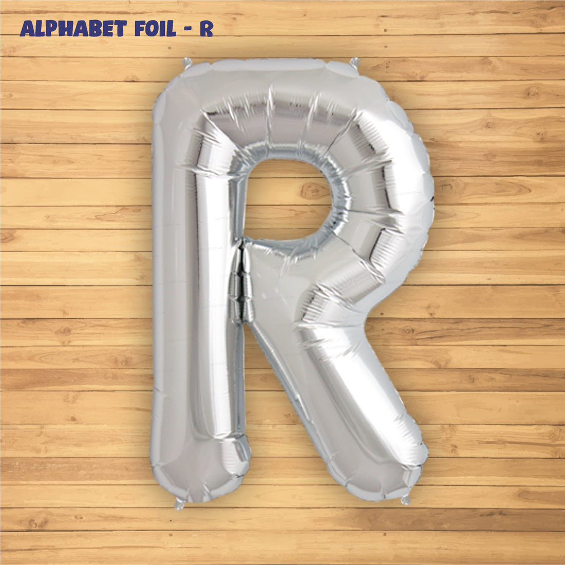 Alphabet R Premium Silver Foil Balloon - image 2 of 4 | Party Supplies India