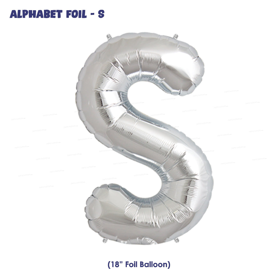 Alphabet S Premium Silver Foil Balloon - image 1 of 4 | Party Supplies India