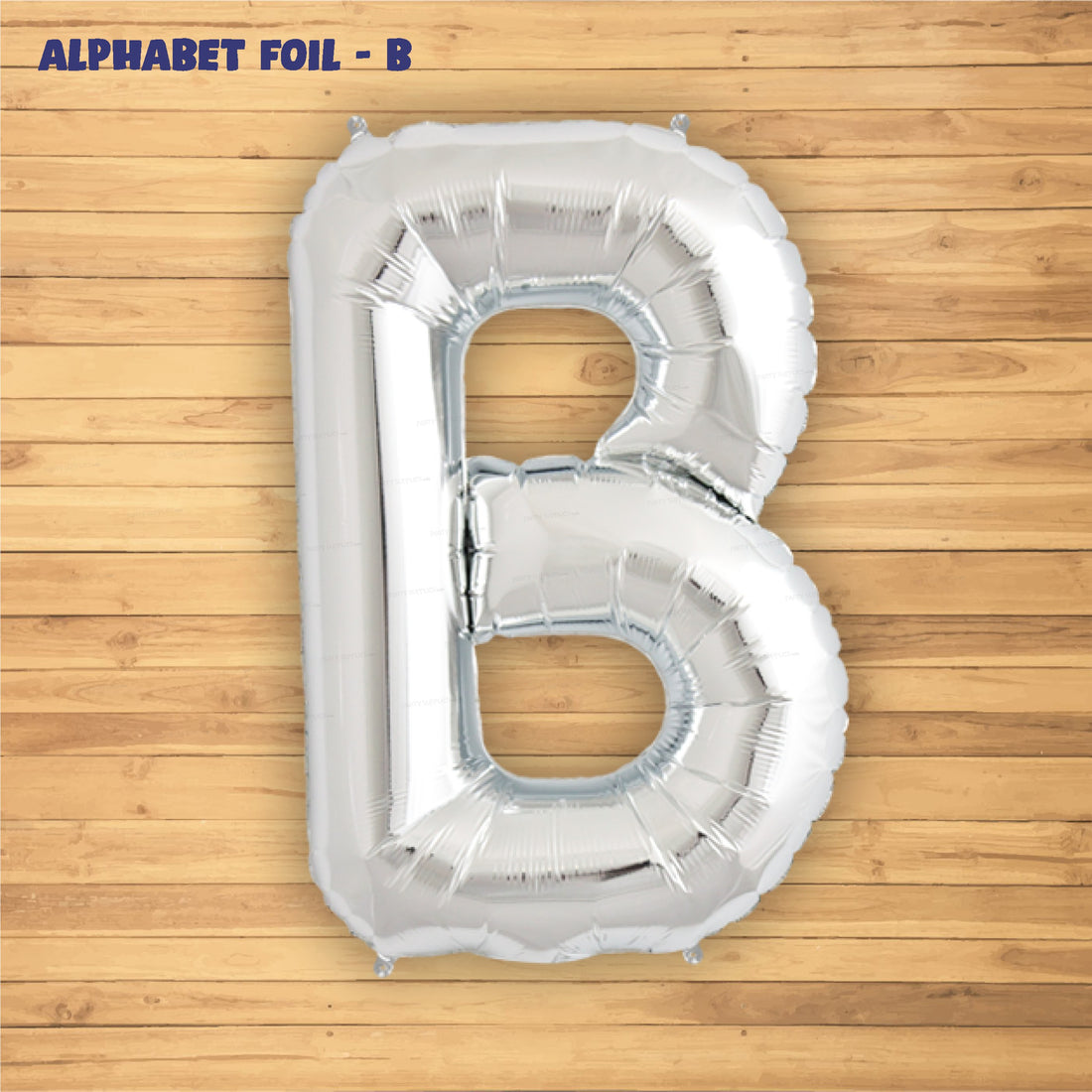 Alphabet B Premium Silver Foil Balloon