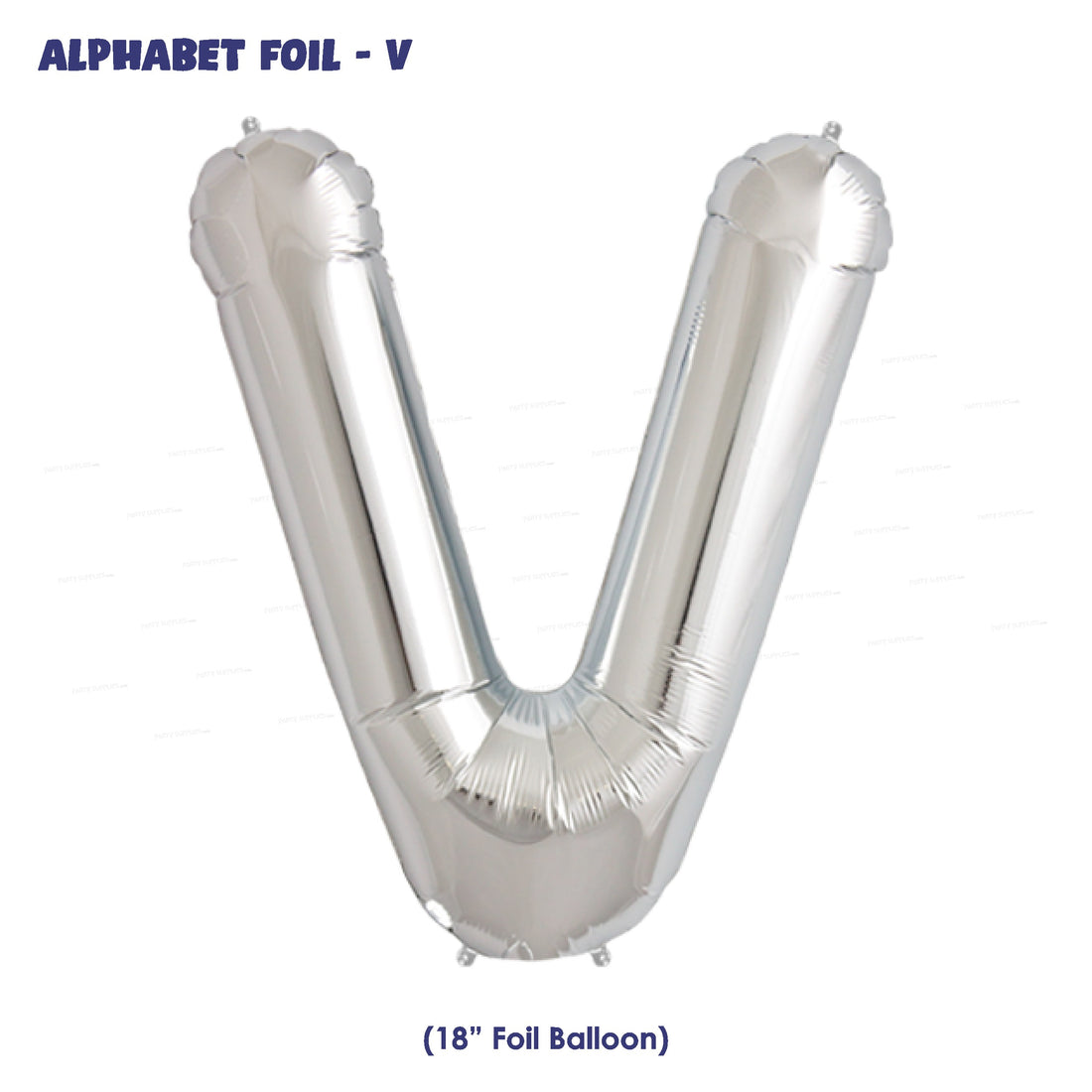 Alphabet V Premium Silver Foil Balloon - image 1 of 4 | Party Supplies India