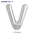 Alphabet V Premium Silver Foil Balloon - image 1 of 4 | Party Supplies India