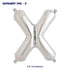 Alphabet X Premium Silver Foil Balloon - image 1 of 4 | Party Supplies India