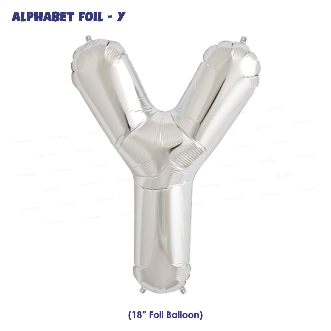 Alphabet Y Premium Silver Foil Balloon - image 1 of 4 | Party Supplies India