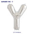 Alphabet Y Premium Silver Foil Balloon - image 1 of 4 | Party Supplies India