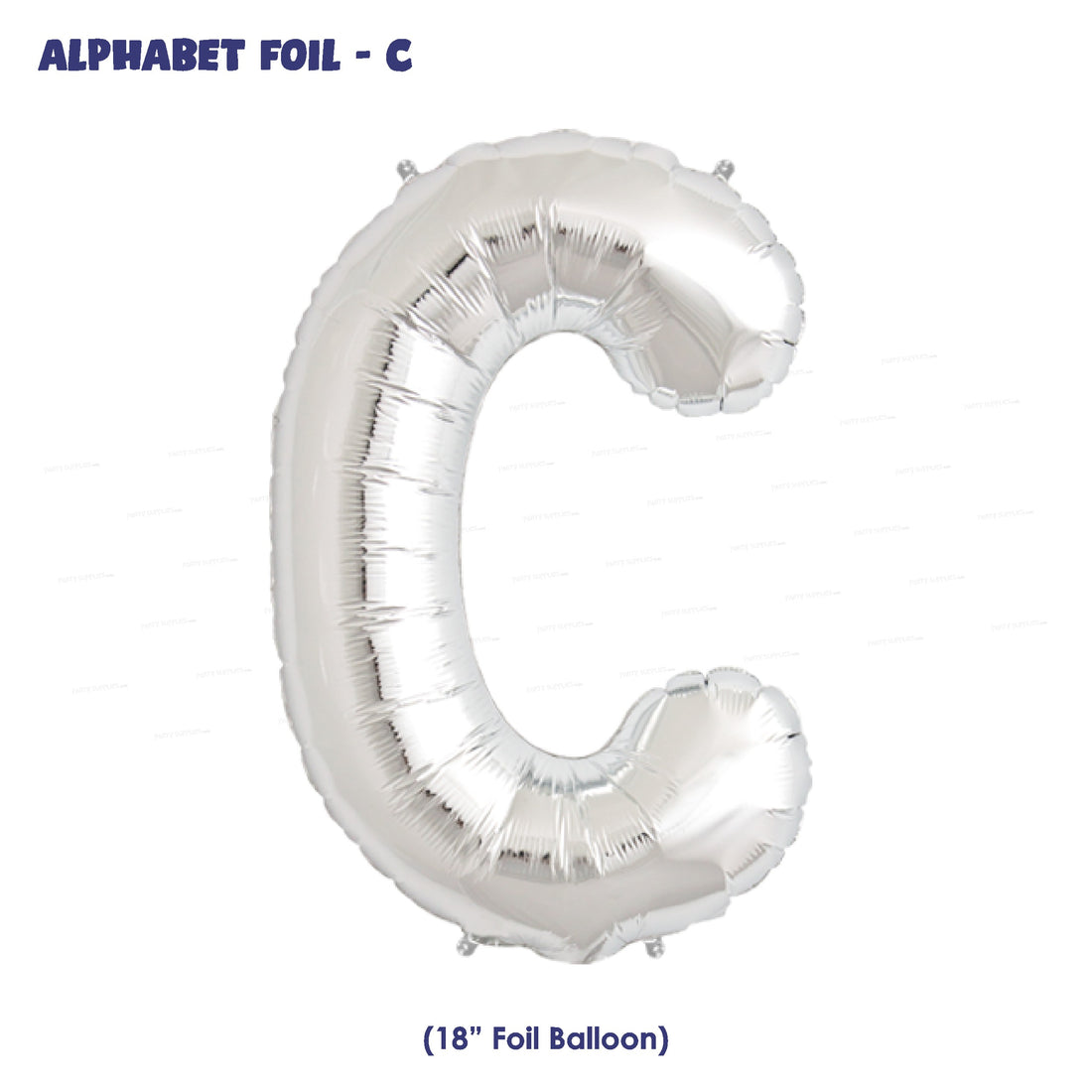 Alphabet C Premium Silver Foil Balloon