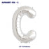 Alphabet C Premium Silver Foil Balloon - image 1 of 4 | Party Supplies India