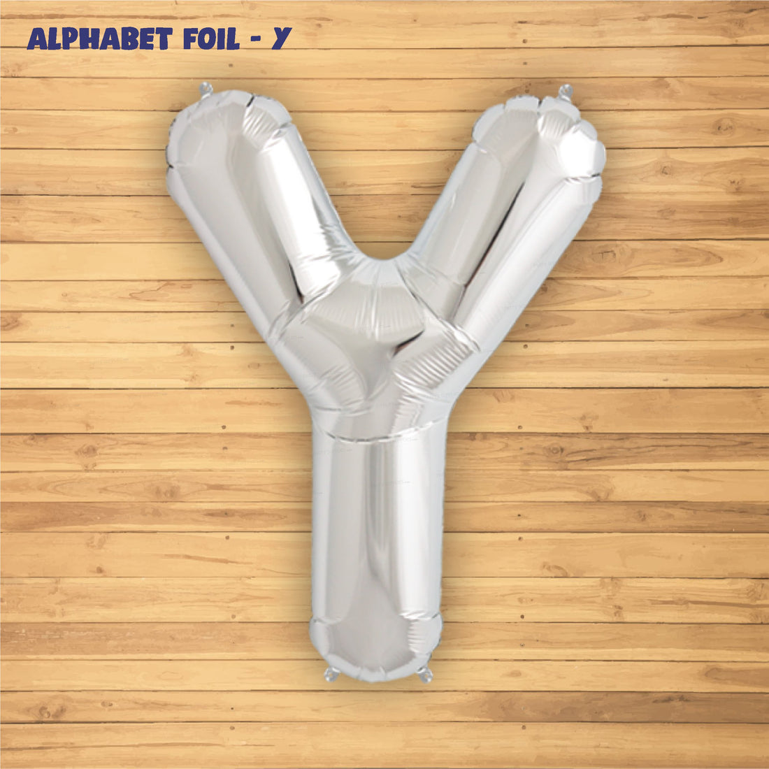 Alphabet Y Premium Silver Foil Balloon - image 2 of 4 | Party Supplies India