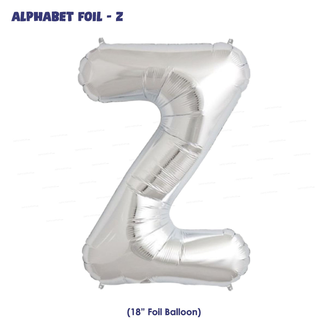 Alphabet Z Premium Silver Foil Balloon - image 1 of 4 | Party Supplies India