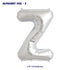 Alphabet Z Premium Silver Foil Balloon - image 1 of 4 | Party Supplies India