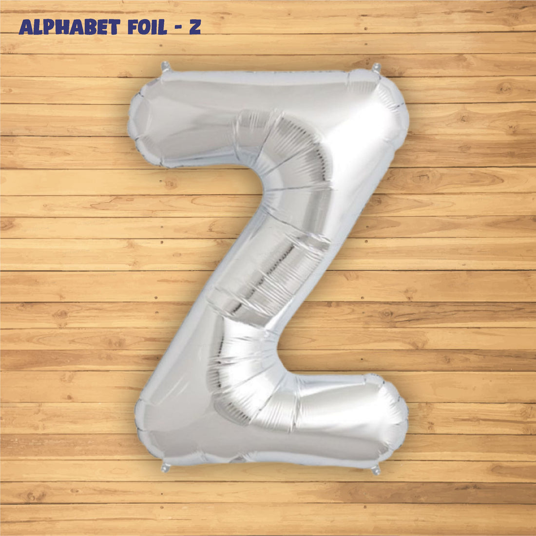 Alphabet Z Premium Silver Foil Balloon