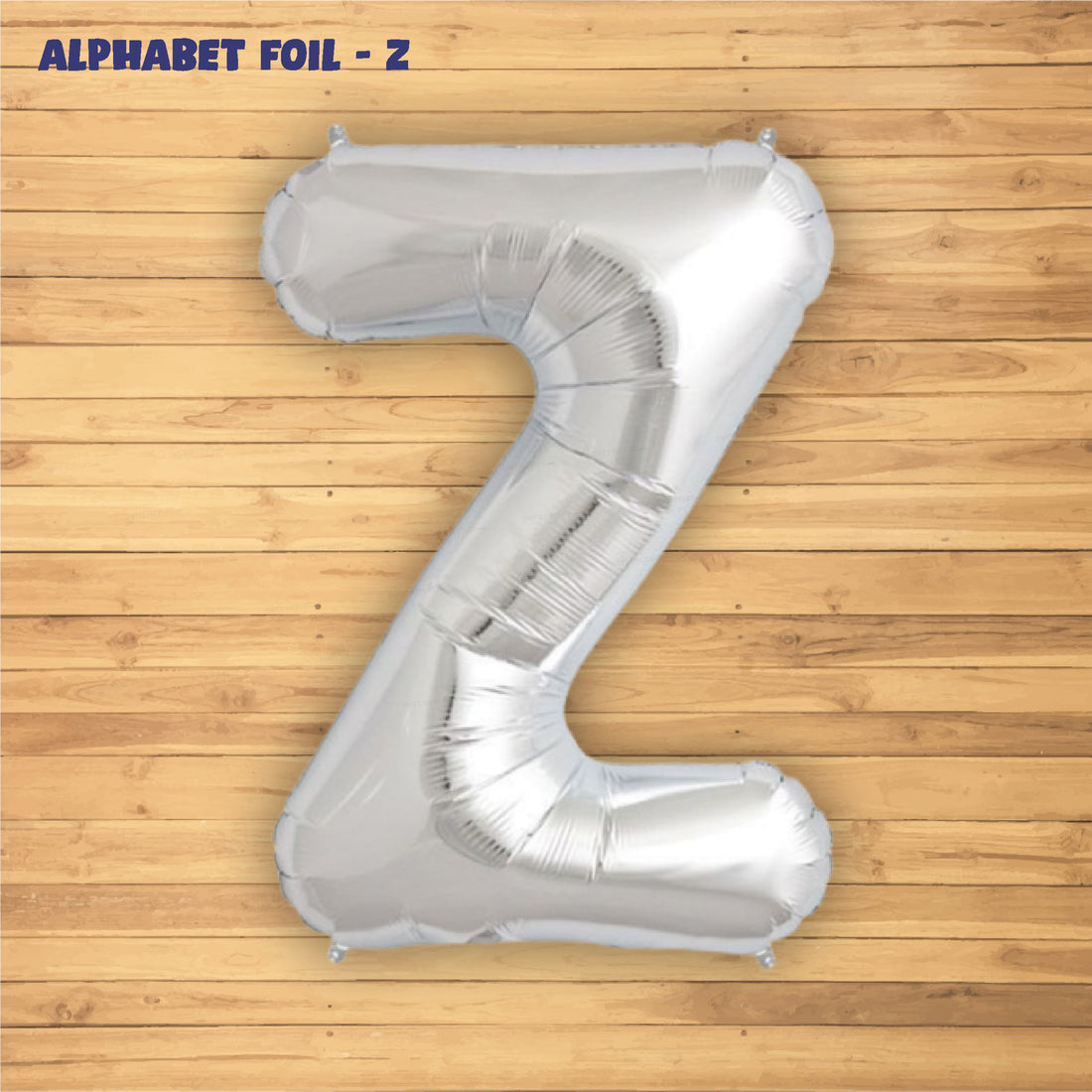 Alphabet Z Premium Silver Foil Balloon - image 2 of 4 | Party Supplies India