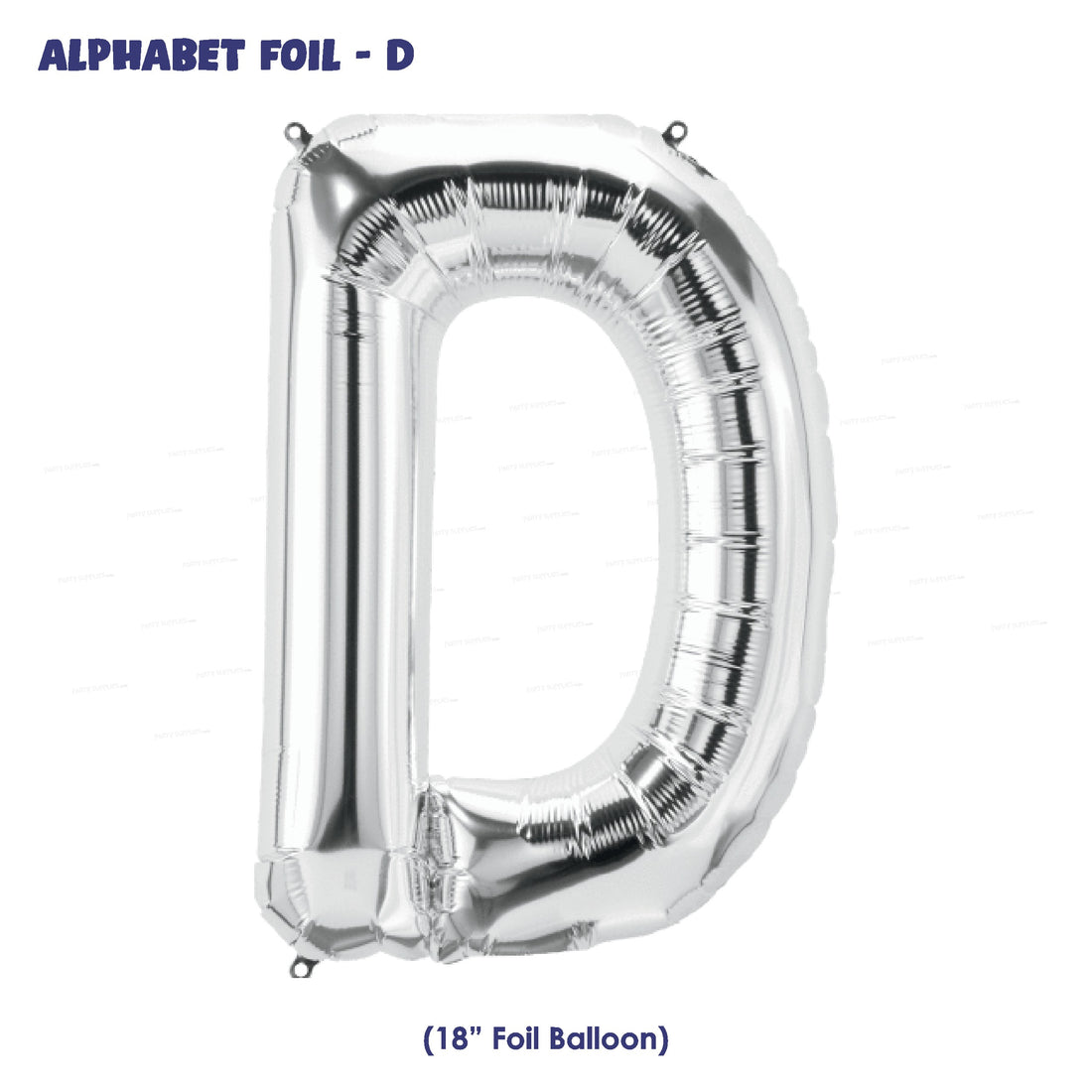 Alphabet D Premium Silver Foil Balloon