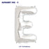 Alphabet E Premium Silver Foil Balloon - image 1 of 4 | Party Supplies India