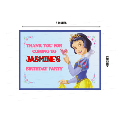 Snow and White Theme Thank You Card