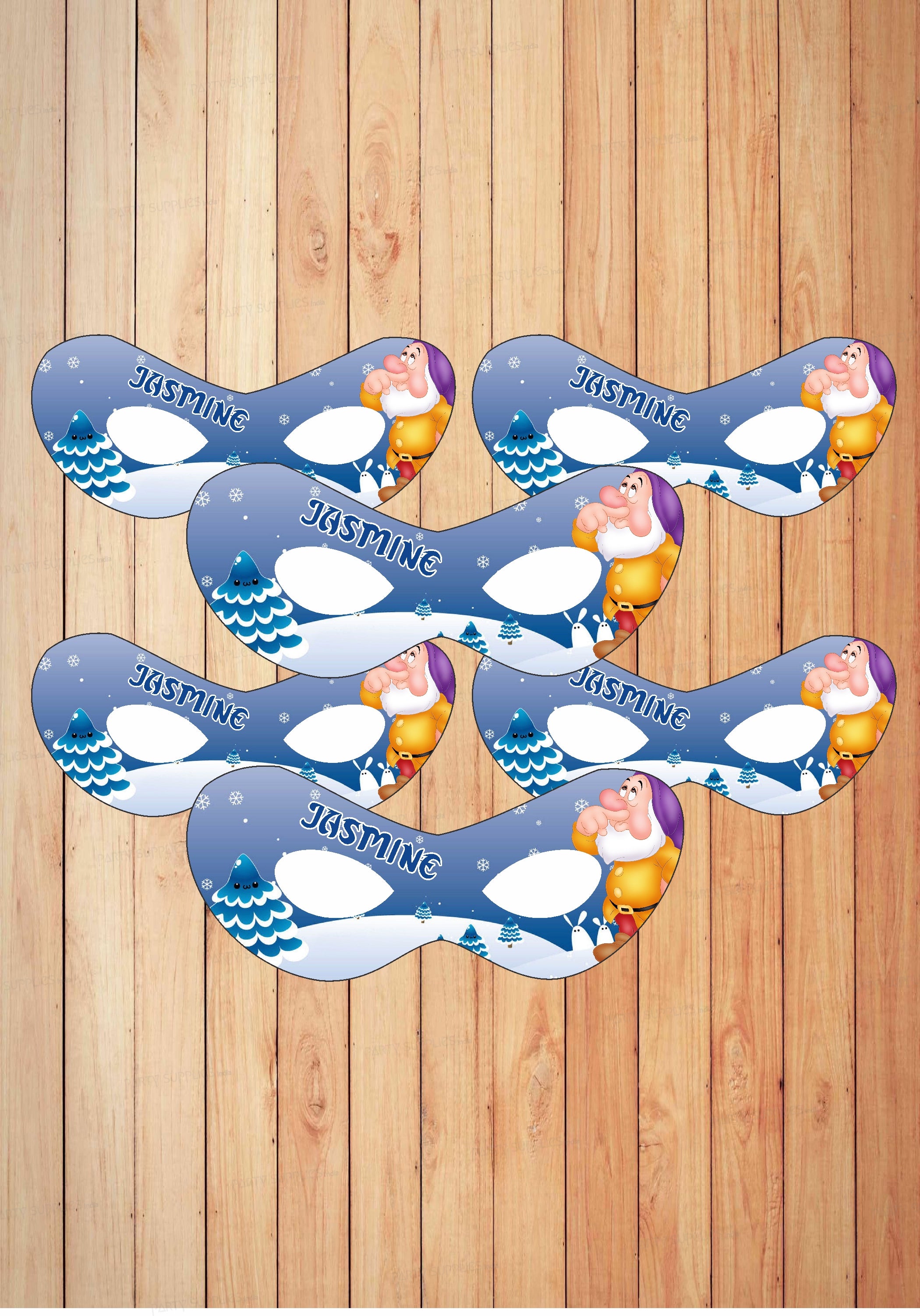 Snow And White Theme Customized Eye Mask