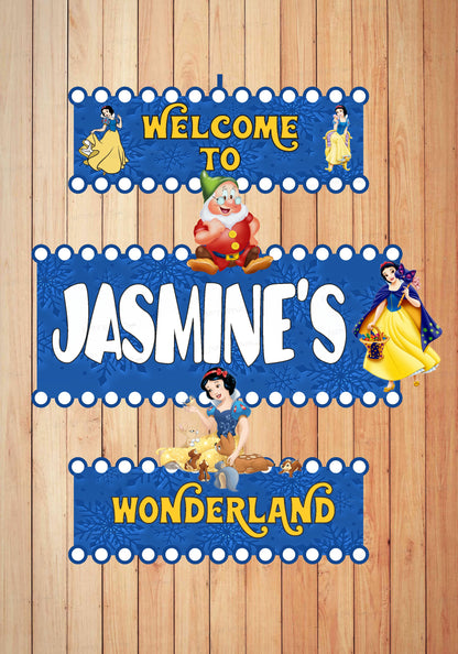 Snow And White Door Poster