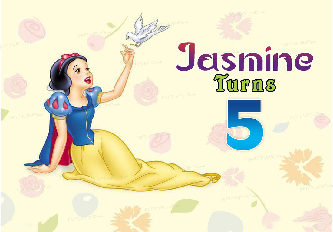 Snow And White Theme Backdrop