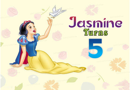 Snow And White Theme Backdrop