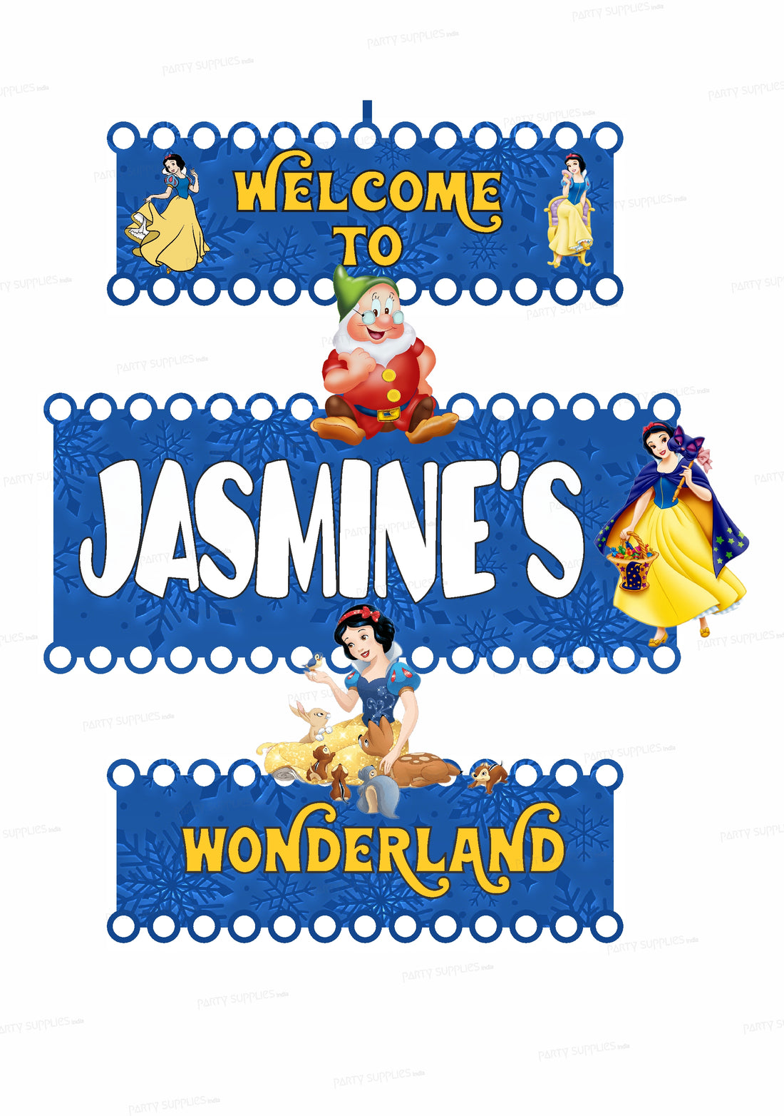 Snow And White Door Poster