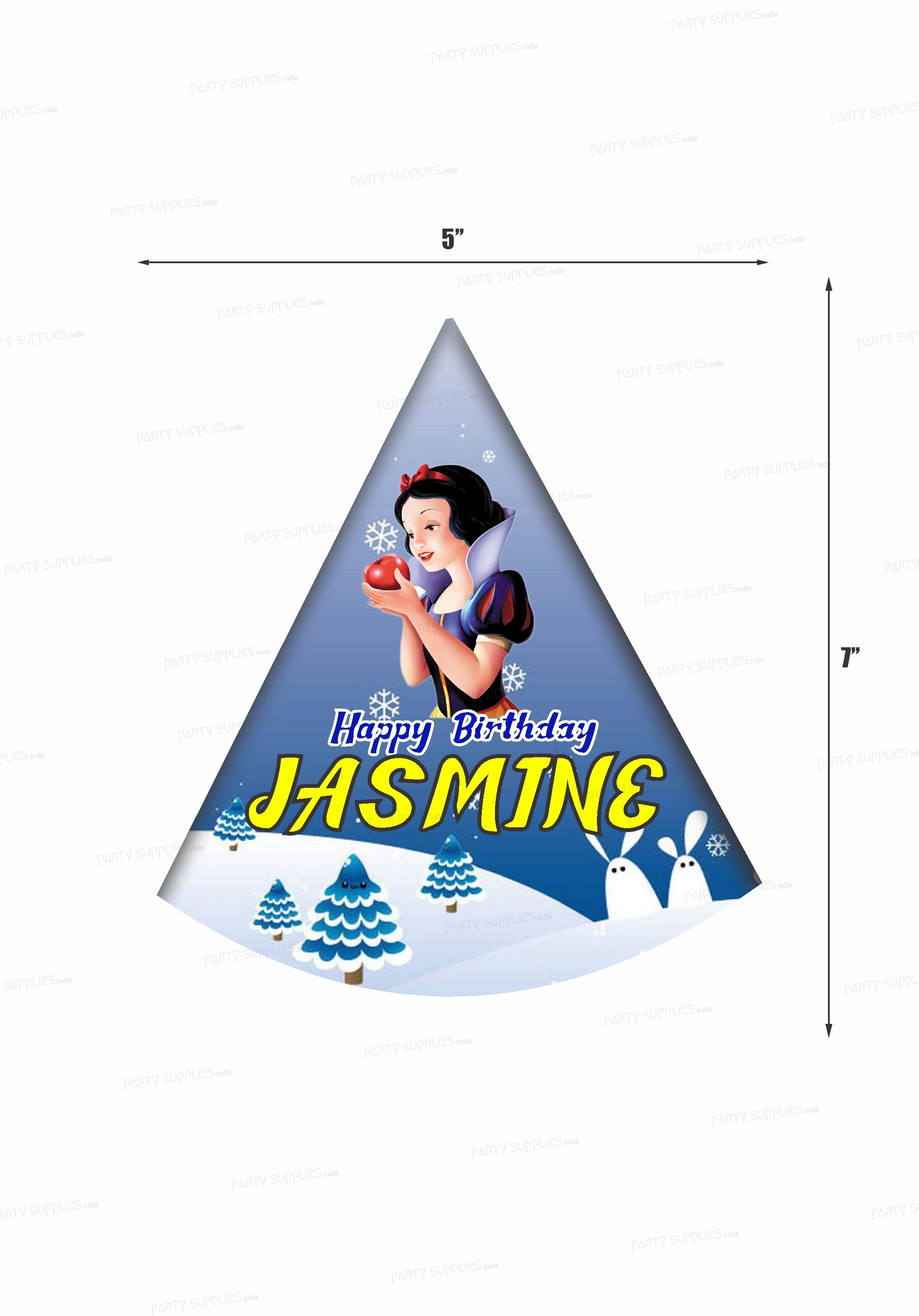 Snow And White Theme Customized Hat Party supplies online Party