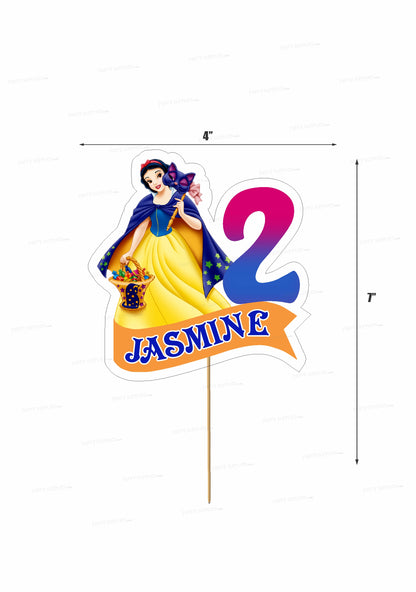 Snow And White Theme Cake Topper