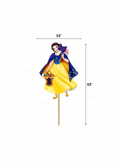 Snow And White Theme Cup Cake Topper